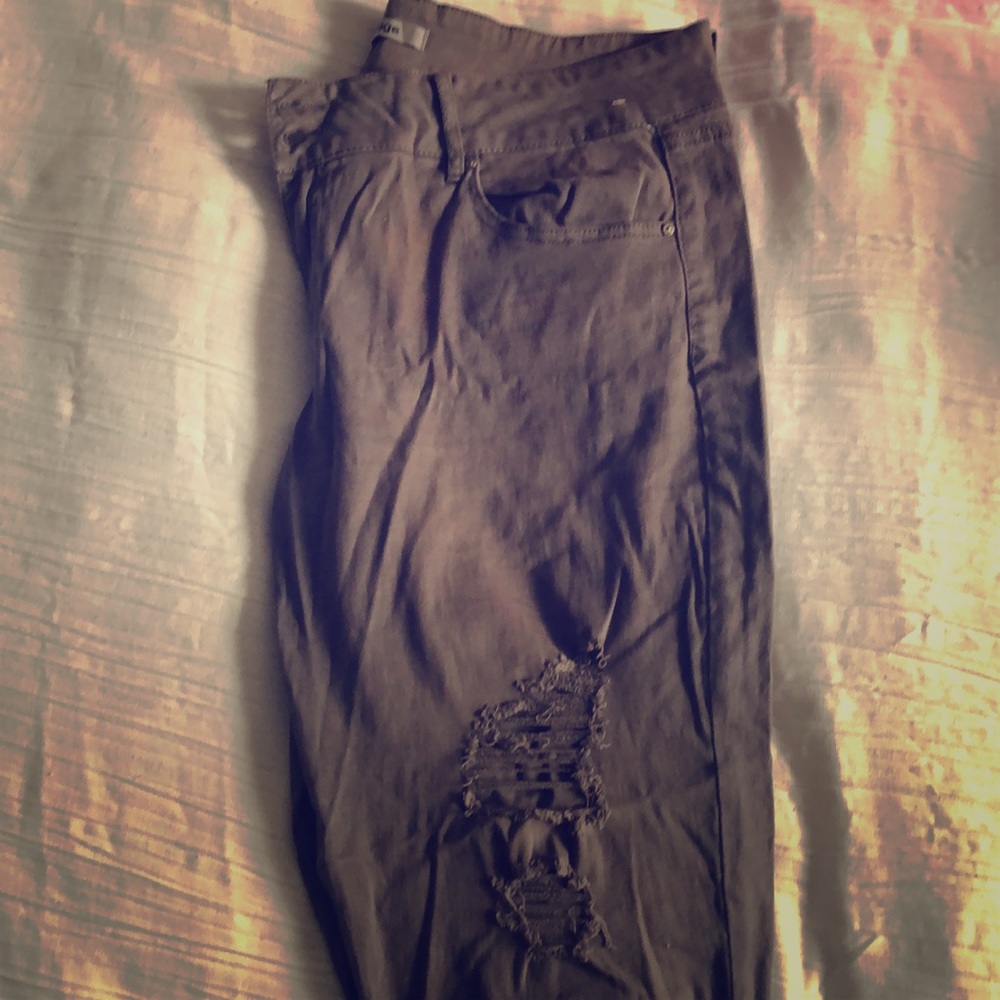 Ripped denim - refuge (charlotte russe)